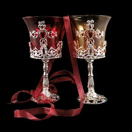 Obiecte bisericesti | Candela de masa din metal 17cm | 15102