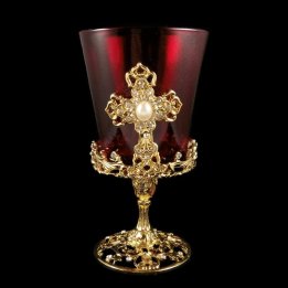 Obiecte bisericesti | Candela de masa din metal 13cm | 15127