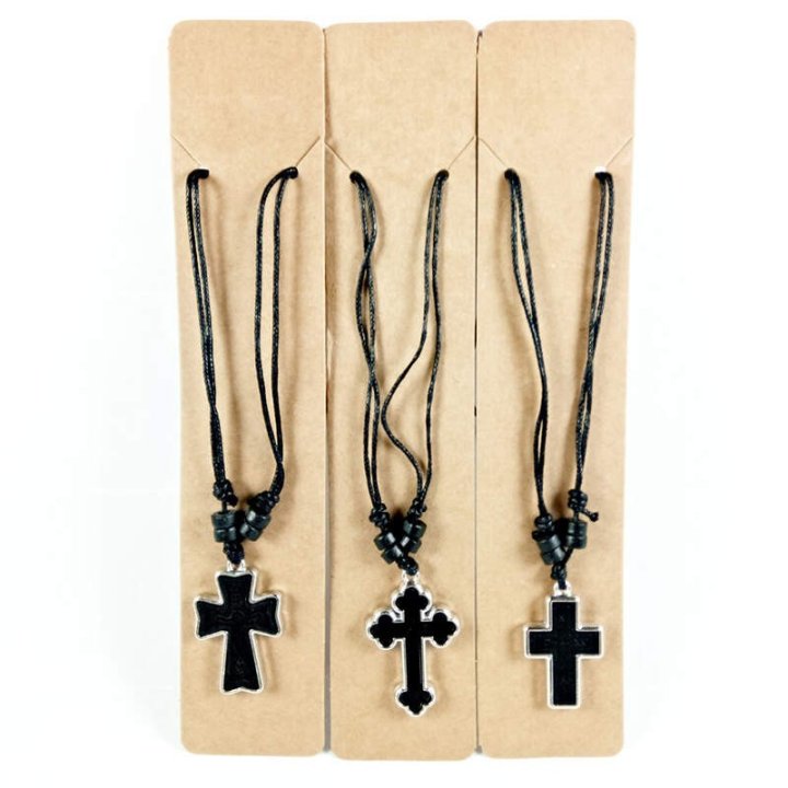 Obiecte bisericesti | Colier cruce din lemn  | 11856