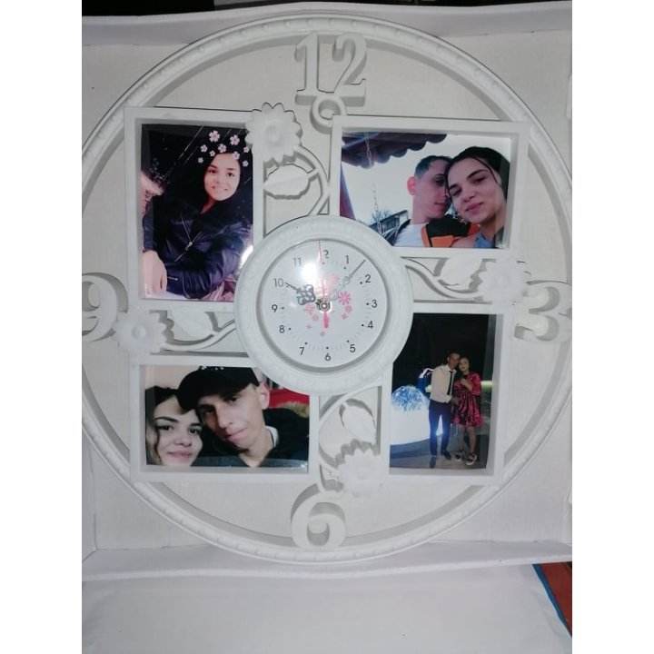 Rama Foto Personalizata -Ceas Rotund  4poze