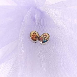 Handmade bile | Margele ovale de trecere 8mm | 6022