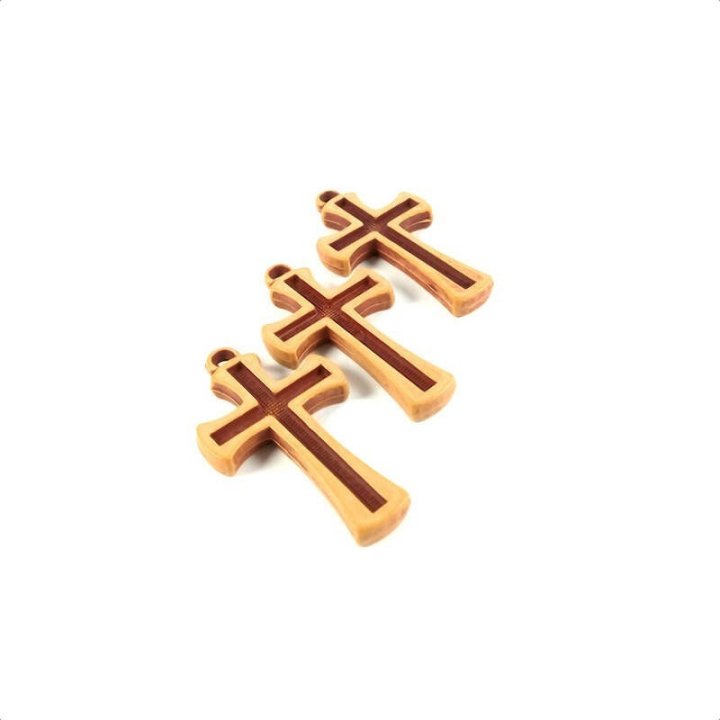 Medalion cruce plastic 40mm