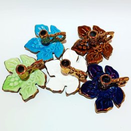 Sfeșnic ceramică tip frunza