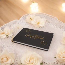 Guest Book - Album pentru invitati Black