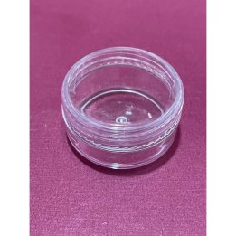 Cutie rotundă din plastic cu filet 5cm -12 buc/set