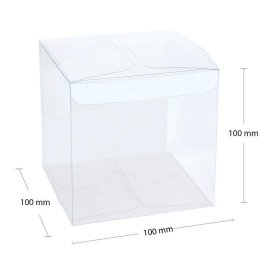 Cutii transparente acetofan set 25 buc - 100x100x100mm