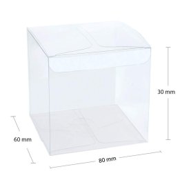 Cutii transparente acetofan set 25 buc - 80x60x30mm