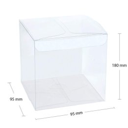 Cutii transparente acetofan set 25 buc - 95x95x180mm